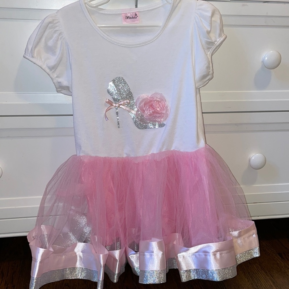 EUC toddler high heel dress size 4t